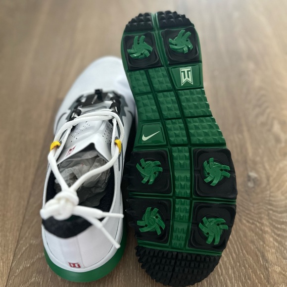 Nike TW '13 Golf Shoes - White/Black-Pine Green - Picture 12 of 12
